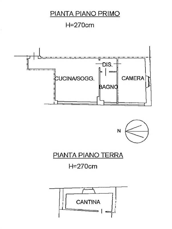 Piano Primo con Cantina